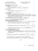 ĐỀ THI THỬ SỨC TRƯỚC KÌ THI pptx