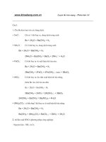 đề thi đại học môn hóa đề số 8 và đáp án năm 2009 ppt