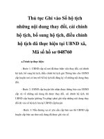 Thủ tục Ghi vào Sổ hộ tịch những nội dung thay đổi, cải chính hộ tịch, bổ sung hộ tịch, điều chỉnh hộ tịch đã thực hiện tại UBND xã, Mã số hồ sơ 048760 ppsx