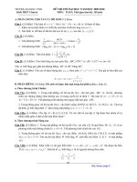 Đề thi thử đại học Môn : Toán- Khối A - Trường THPT Chuyên pptx