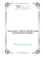 Luận văn tiến sỹ