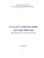 Lý luận và phương pháp dạy học hiện đại  PGS.TS. Trần Khánh Đức