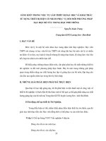 SÁNG KIẾN TRONG VIỆC TỰ LÀM THIẾT BỊ DẠY HỌC VÀ KHAI THÁC SỬ DỤNG THIẾT BỊ HIỆN CÓ NHẰM PHỤC VỤ ĐỔI MỚI PHƯƠNG PHÁP DẠY HỌC BỔ TÚC TRUNG HỌC PHỔ THÔNG docx