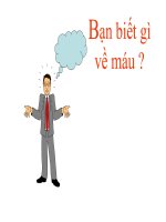 Bài giảng  về chứng Thiếu máu
