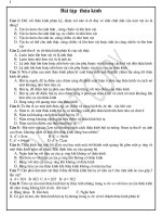 Bài tập trắc nghiệm thấu kính ppsx