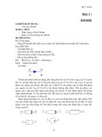 Giáo trình Thực hành Điện tử - Bài 3: Diode docx