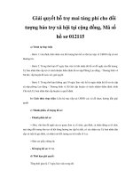 Giải quyết hỗ trợ mai táng phí cho đối tượng bảo trợ xã hội tại cộng đồng, Mã số hồ sơ 012115 ppsx