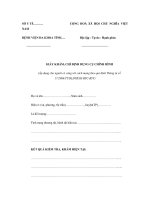 MẪU GIẤY KHÁM, CHỈ ĐỊNH DỤNG CỤ CHỈNH HÌNH pdf