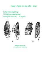 Bài giảng nguyên lý cắt gọt gỗ : Nguyên lý và công cụ bóc – tiện gỗ part 1 docx