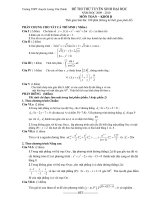 ĐỀ THI THỬ ĐẠI HỌC MÔN TOÁN - Trường THPT chuyên Lương Văn Chánh  pps
