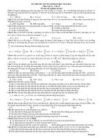 KỲ THI THỬ TUYỂN SINH ĐẠI HỌC NĂM 2011 Môn. Vật Lý – Lần 13 pot