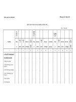 MẪU QUYỀT TOÁN THU NGÂN SÁCH THEO SẮC THUẾ NĂM doc