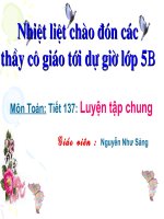 Tiết 137: Luyện tập chung ppsx