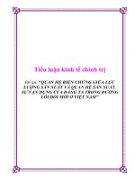 Tiểu luận triết học: 