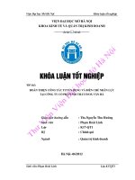 hoàn thiện công tác tuyển dụng và biên chế nhân lực tại công ty cổ phần nội thất inox vân hà