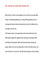 ĐỀ: NGƯỜI ẤY SỐNG MÃI TRONG TÔI pps