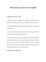 THĂM KHÁM LÂM SÀNG ĐAU KHỚP pptx