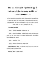 Thủ tục thẩm định việc thành lập tổ chức sự nghiệp nhà nước (mã hồ sơ: T-BPC-139386-TT) pdf