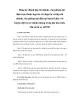 Đăng ký thành lập chi nhánh, văn phòng đại diện trực thuộc hợp tác xã (hợp tác xã lập chi nhánh, văn phòng đại diện tại huyện khác với huyện đặt trụ sở chính nhưng trong địa bàn tỉnh, Mã số hồ sơ 147970 ppt