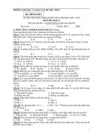 Đề thi học sinh giỏi trường hóa học lớp 9 năm 2009 - 2010 pps