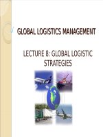 BÀI GIẢNG 8: CHIẾN LƯỢC GLOBAL LOGISTICS pdf