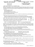 Đề thi thử lí - THPT chuyên Nguyễn Huệ doc