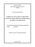 tóm tắt nghiên cứu rung động và biện pháp giảm rung động trong nền do khai thác hệ thống tàu điện ngầm