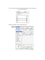Quá trình hình thành giáo trình hướng dẫn tạo ảnh biếm hoạ bằng thủ thuật merge background trong kỹ thuật ghép ảnh p6 pptx