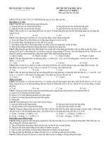 ĐỀ THI THỬ ĐẠI HỌC (Đề 6) MÔN VẬT LÝ KHỐI A ppsx