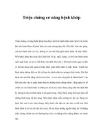 Triệu chứng cơ năng bệnh khớp pdf