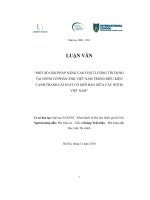 Một số giải pháp nâng cao chất lượng tín dụng tại ngân hàng thương mại cổ phần xuất nhập khẩu Việt Nam trong điều kiện cạnh tranh lãi suất có giới hạn giữa các ngân hàng thương mại Việt Nam