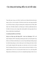 Các khuynh hướng điều trị sỏi tiết niệu ppsx