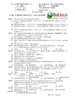 Trường THPT PHAN ĐĂNG LƯU TỔ HÓA KIỂM TRA GIỮA HỌC KỲ I (09-10) KHỐI 12 pptx