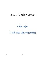 Tiều luận - Triết học phương đông potx