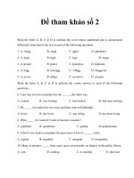 Đề tham khảo Anh văn 12_2 pot