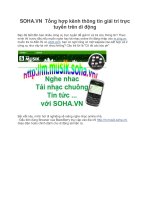 SOHA.VN Tổng hợp kênh thông tin giải trí trực tuyến trên di động Bạn đã biết doc