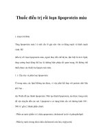 Thuốc điều trị rối loạn lipoprotein máu doc