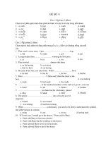 ĐỀ THI MÔN TIẾNG ANH - ĐỀ SỐ 8 doc