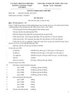 Đề thi tốt nghiệp chuyên ngành kế toán - Đề số 18 pdf