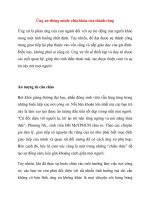 Ứng xử thông minh- chìa khóa của thành công ppt