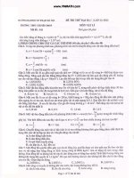 Đề thi thử đại học lần thứ 6 môn vật lý năm 2011 trường THPT chuyên ĐHSP doc