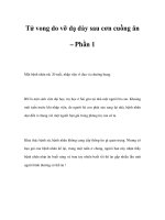 Tử vong do vỡ dạ dày sau cơn cuồng ăn – Phần 1 ppt