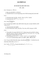 Thử sức với toán 2011- số 1 pptx