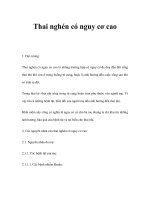 Thai nghén có nguy cơ cao doc