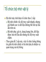 Bài giảng hệ điều hành : QUẢN LÝ BỘ NHỚ part 2 pdf