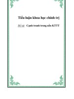 Tiểu luận KTCT: Cạnh tranh trong nền KTTT ppsx