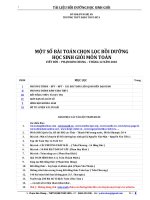 các bài toán bồi dưỡng học sinnh giỏi Toán phần 1 ppt