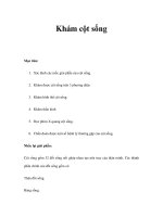 Khám cột sống pptx