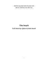 Thu hoạch Cuối khoá học Quản trị kinh doanh pdf