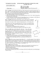 KÌ THI CHỌN HỌC SINH GIỎI CẤP TỈNH LỚP 12 THPT NĂM HỌC 2010 - 2011 MÔN VẬT LÍ - Vòng 2 tỉnh QUẢNG BÌNH ppsx